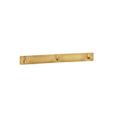 Brass Plate Triple Hook, Fog Linen Work