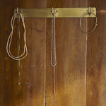 Brass Plate Triple Hook, Fog Linen Work