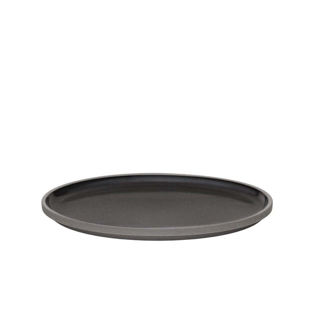 Hasami Plate Medium Dark Grey, Grey Collection