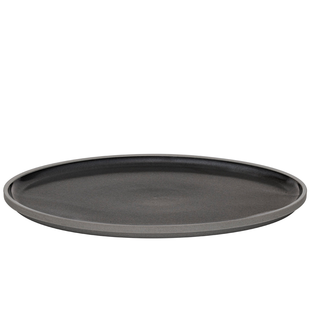 Hasami Plate X-Large Dark Grey, Grey Collection