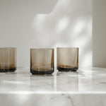 Hasami Glass Tumbler Amber, Hasami Porcelain Glassware
