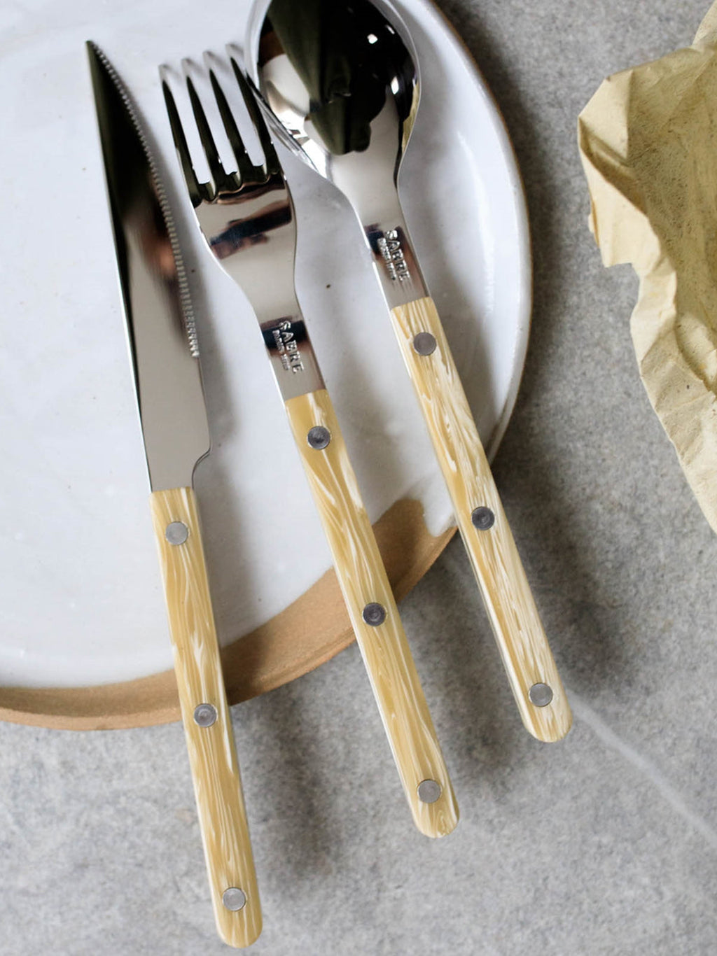 Bistrot Cutlery Set Marbled, Sabre Paris