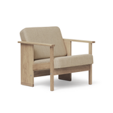 Block Lounge Chair Light Oak