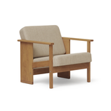 Block Lounge Chair Oak, Form & Refine