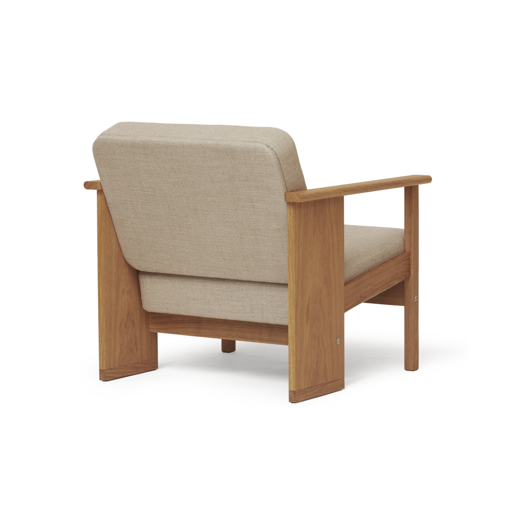 Block Lounge Chair Oak, Form & Refine