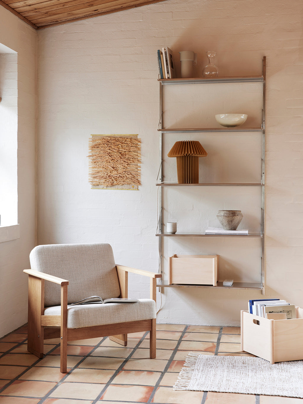 Block Lounge Chair Oak, Form & Refine