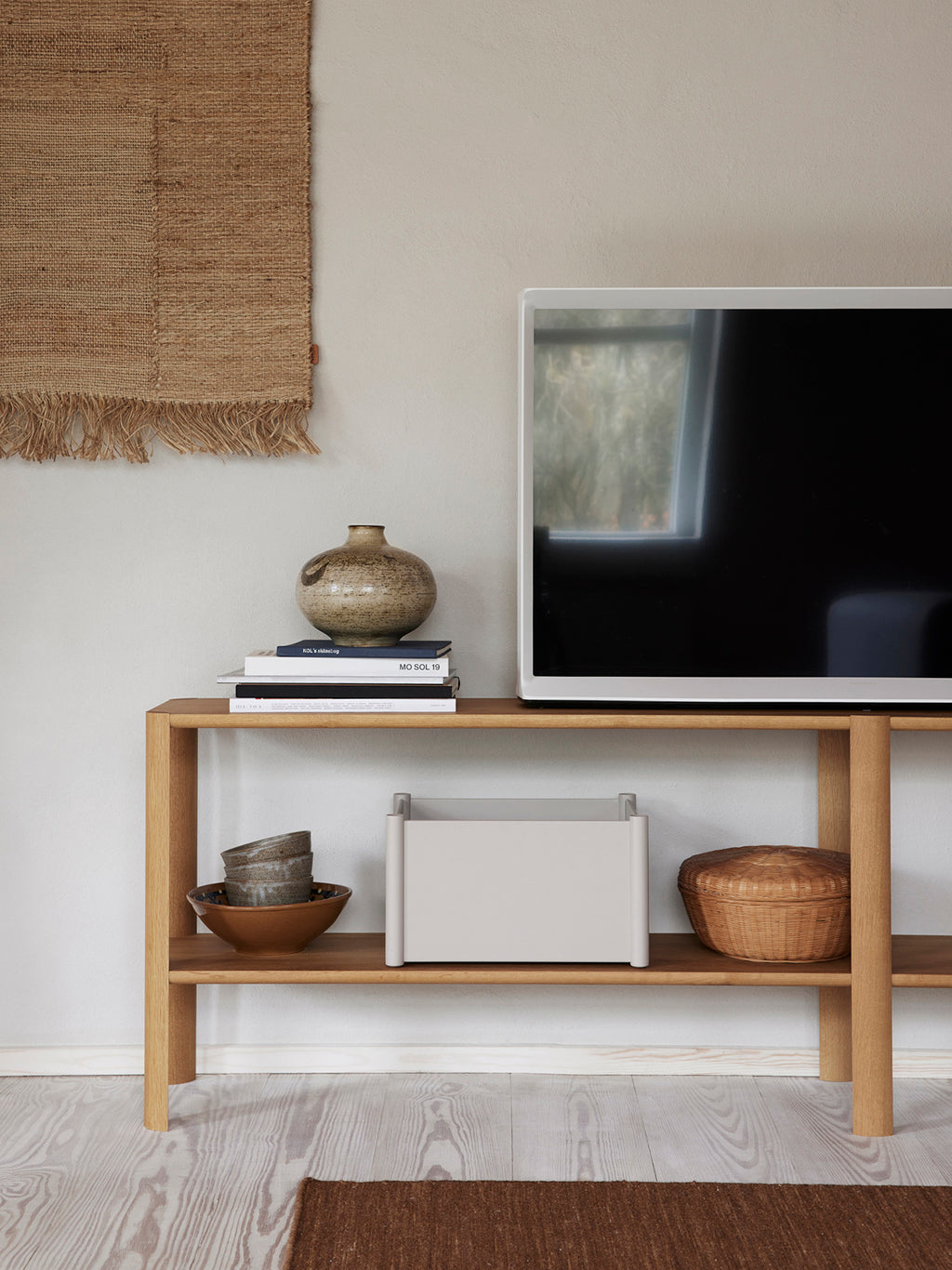 Leaf Shelf Double Low Oak, Form & Refine