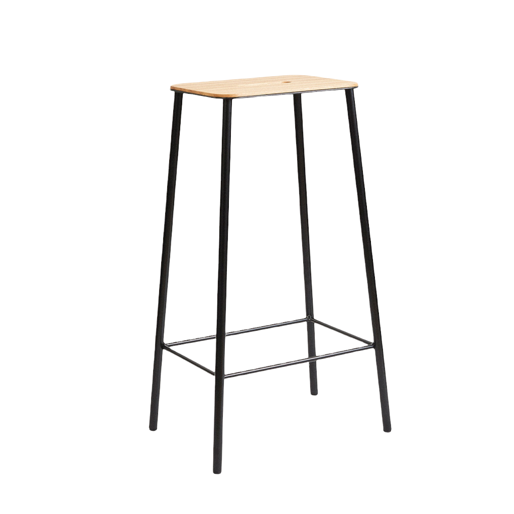 Adam Stool Black, Frama