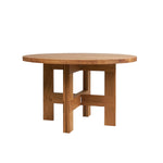 Farmhouse Trestle Table Round, Frama