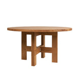 Farmhouse Trestle Table Round, Frama