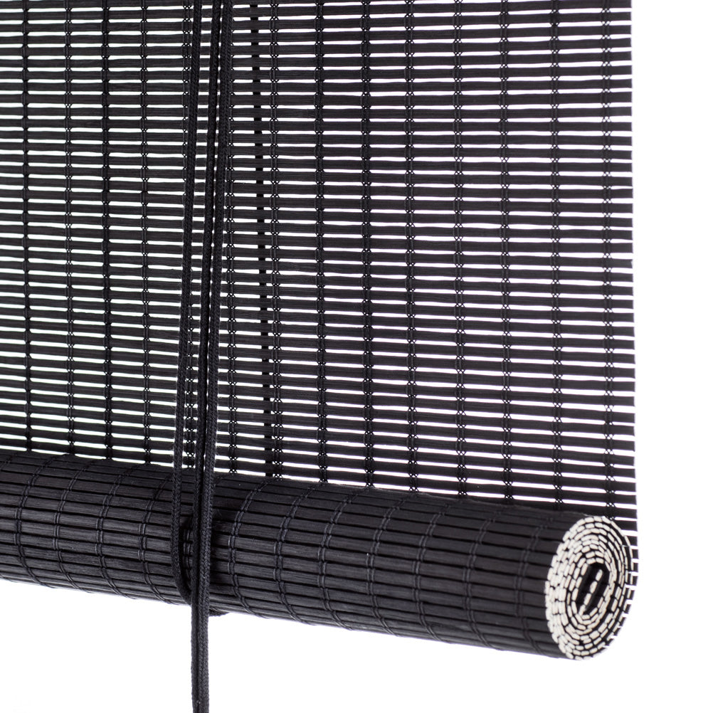 Black Bamboo Roller Blinds, The Fine Store