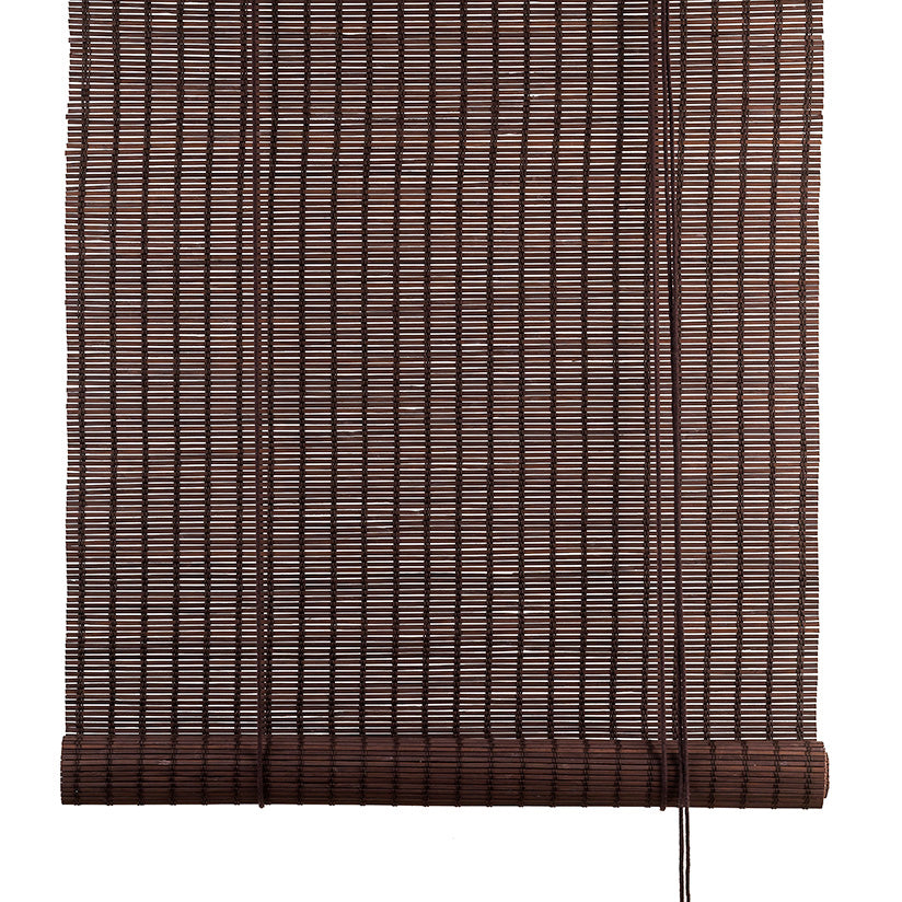 Dark Brown Bamboo Blinds, The Fine Store