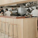 Adam Stool Raw Steel With Leather, Frama