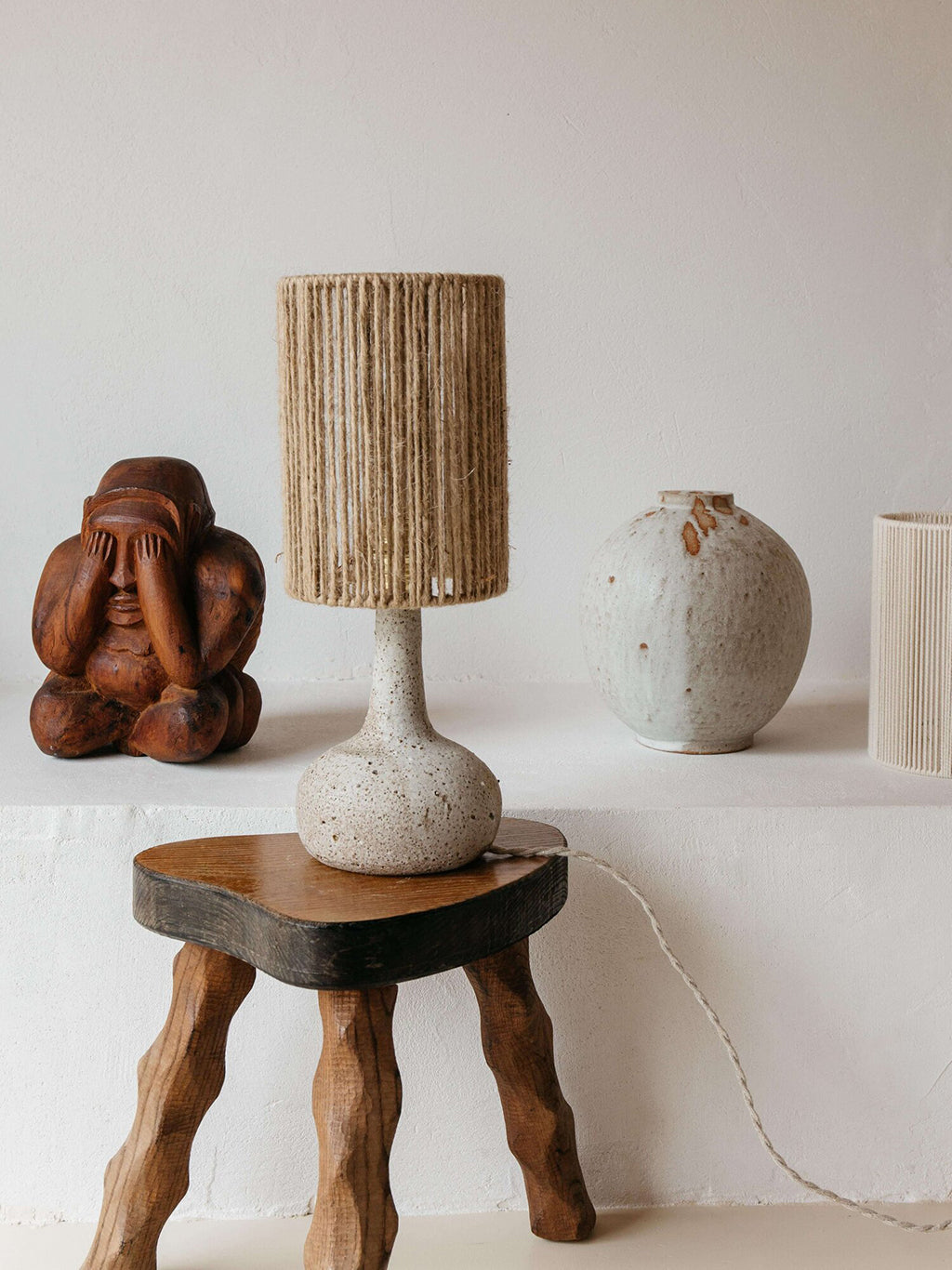 Lune Lamp Brut, Grès
