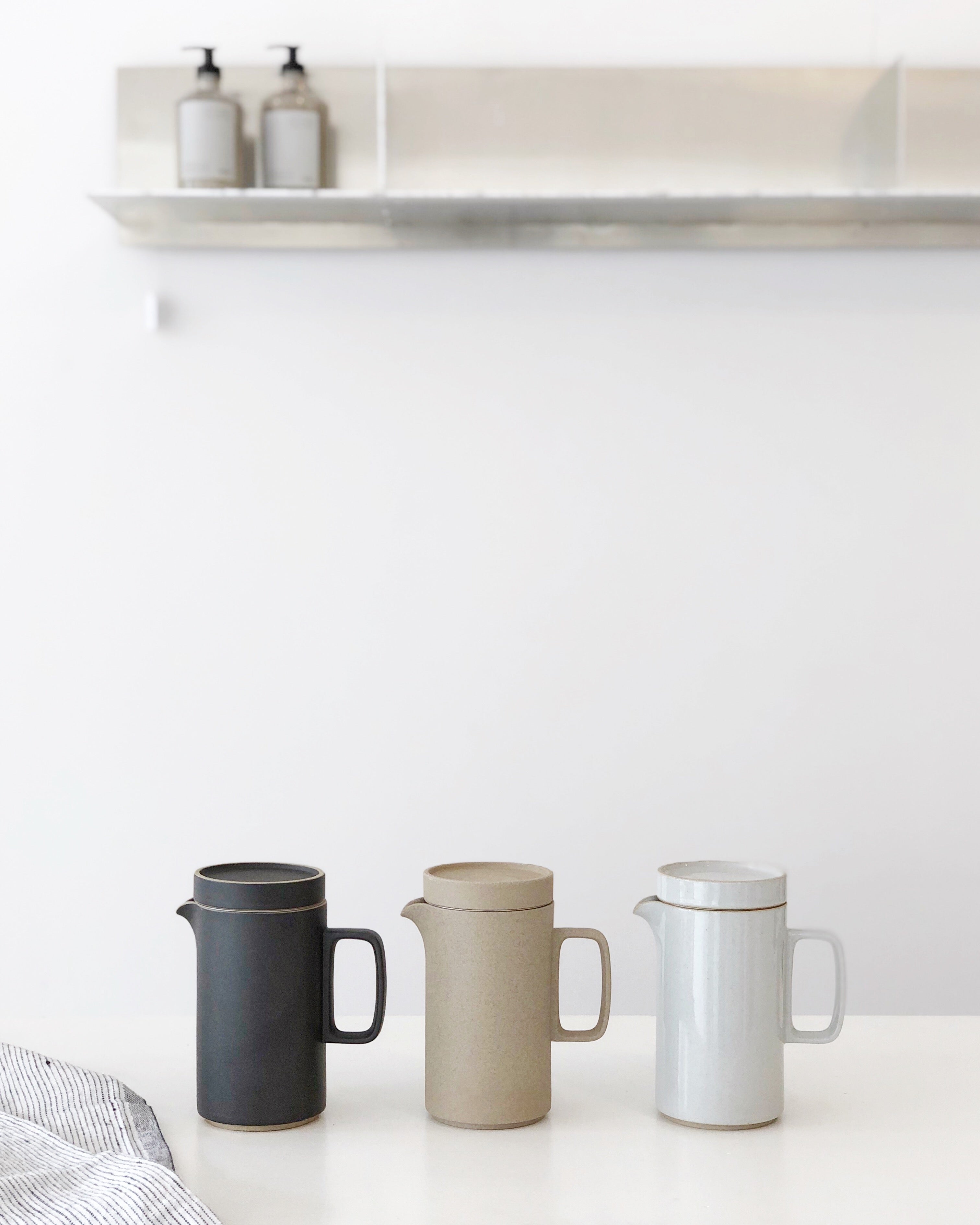 Hasami Tea Pot Tall Black, Hasami Porcelain