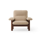 Brasilia Lounge Chair Dark Stained Oak Bouclé 02, Menu