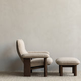 Brasilia Lounge Chair Dark Stained Oak Bouclé 02, Menu