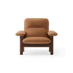 Brasilia Lounge Chair Dark Stained Oak Dunes Cognac 21004, Menu