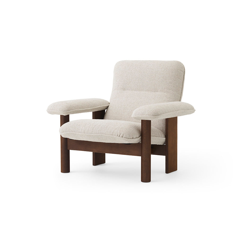 Brasilia Lounge Chair Dark Stained Oak Moss 011, Menu