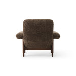 Brasilia Lounge Chair Dark Stained Oak Sheepskin Root, Menu