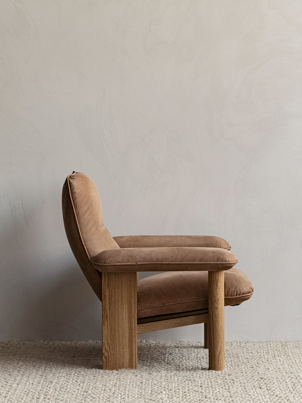 Brasilia Lounge Chair Oak Dunes Cognac 21004, Menu