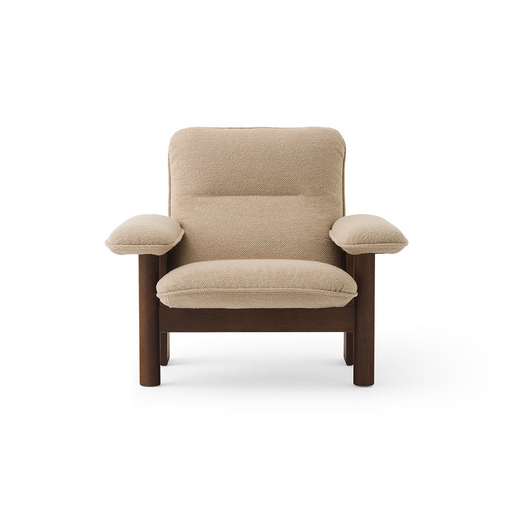 Brasilia Lounge Chair Walnut Bouclé 02, Menu