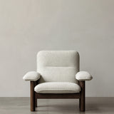 Brasilia Lounge Chair Walnut Moss 011, Menu