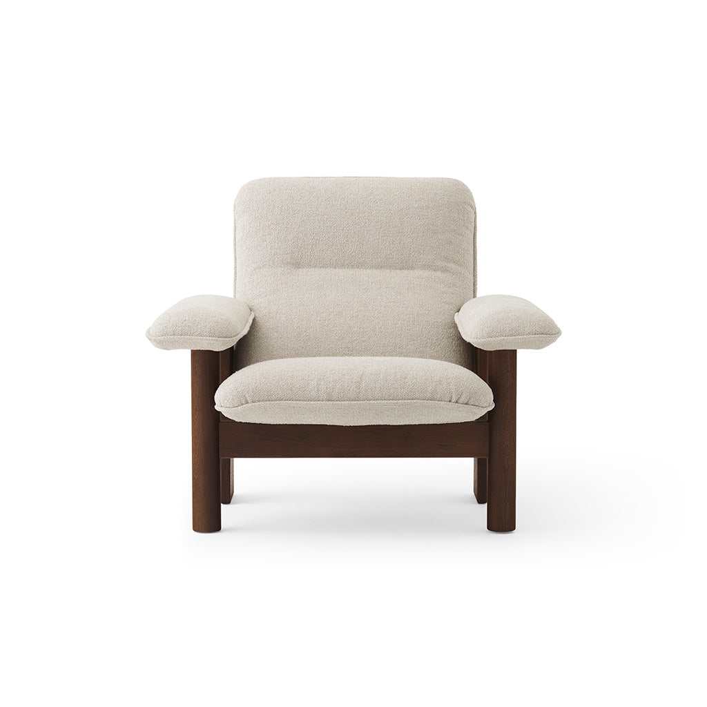 Brasilia Lounge Chair Walnut Moss 011, Menu