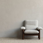 Brasilia Lounge Chair Walnut Moss 011, Menu