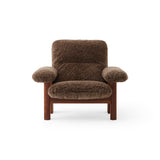Brasilia Lounge Chair Walnut Sheepskin Root, Menu