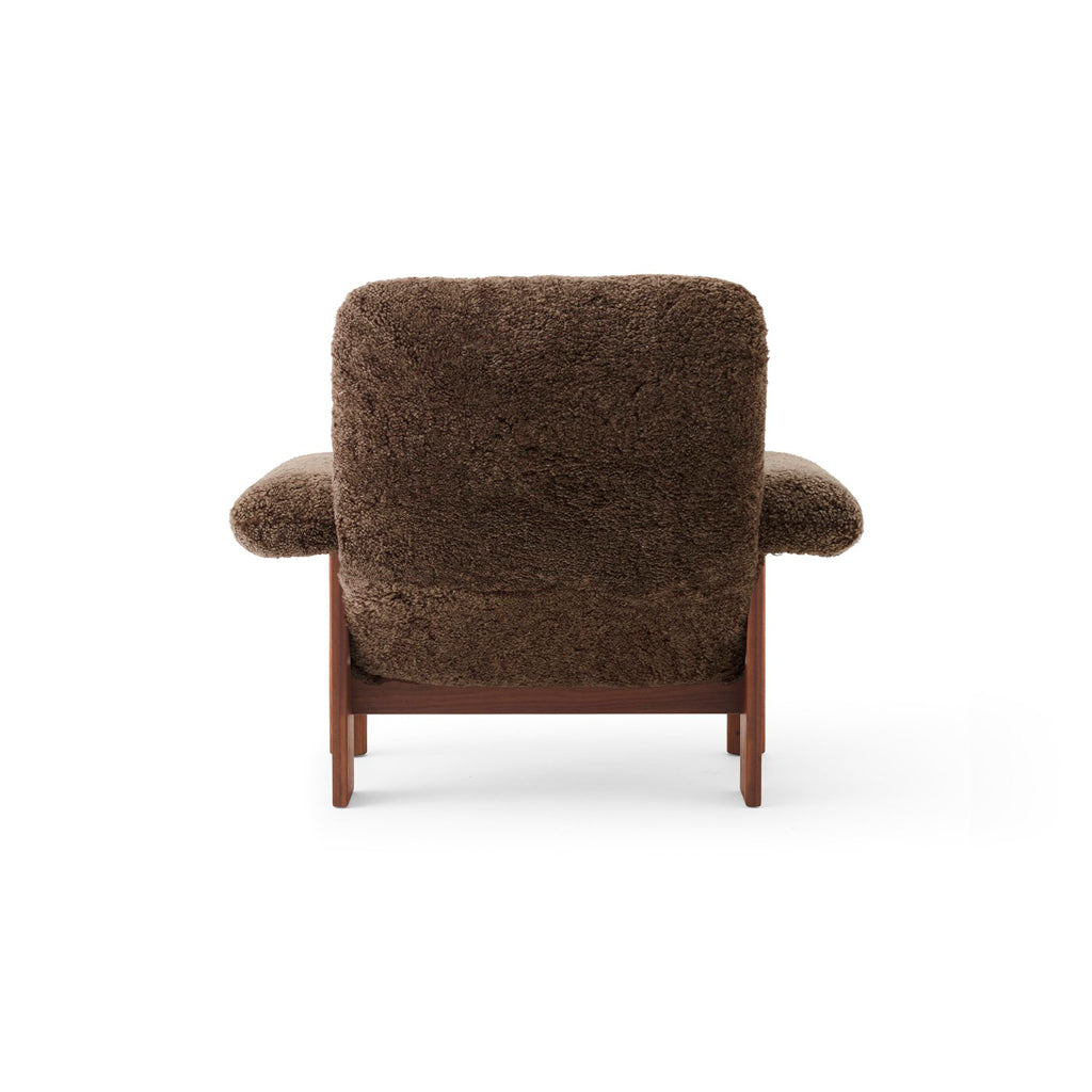 Brasilia Lounge Chair Walnut Sheepskin Root, Menu