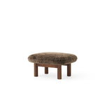 Brasilia Ottoman Dark Stained Sheepskin Root, Menu