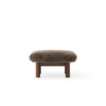 Brasilia Ottoman Dark Stained Sheepskin Root, Menu