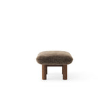 Brasilia Ottoman Dark Stained Sheepskin Root, Menu