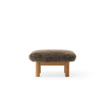Brasilia Ottoman Natural Oak Sheepskin Root, Menu