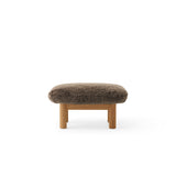 Brasilia Ottoman Natural Oak Sheepskin Root, Menu