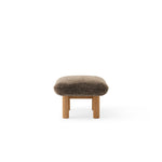 Brasilia Ottoman Natural Oak Sheepskin Root, Menu