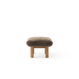 Brasilia Ottoman Natural Oak Sheepskin Root, Menu