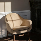 Harbour Lounge Chair Walnut Bouclé 02, Menu
