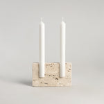 Snug Candleholder Travertine, Sanna Völker