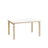 Aalto Desk Rectangular White HPL