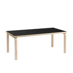 Aalto Table Rectangular Black, Artek