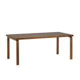 Aalto Table Rectangular Stained Walnut, Artek
