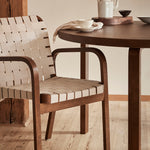 Aalto Table Round Walnut Stained, Artek