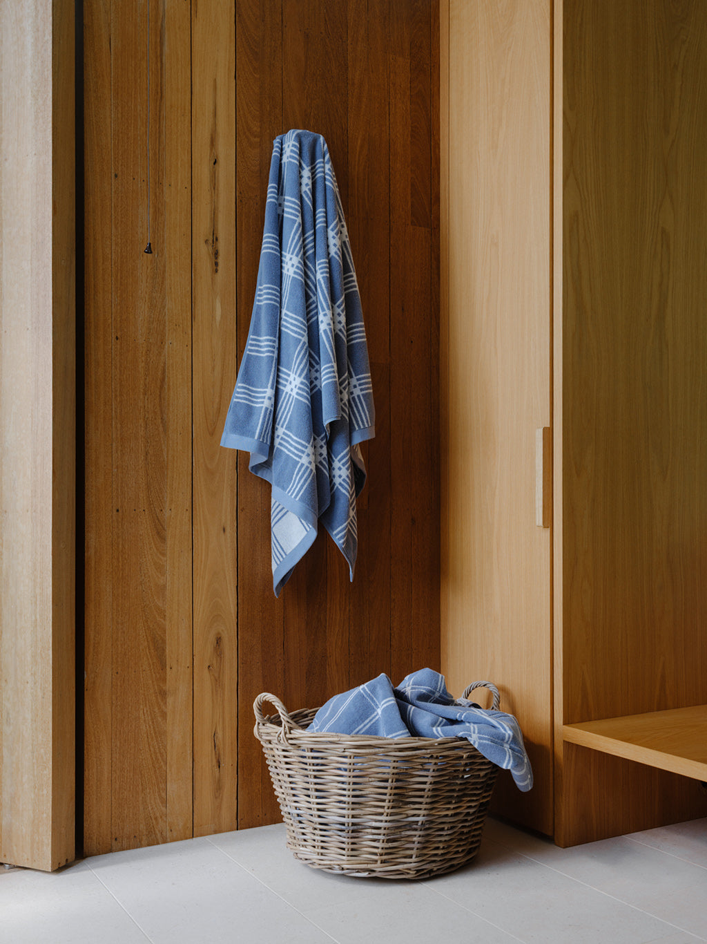 Modern Tartan Collection Celeste & Chalk, BAINA