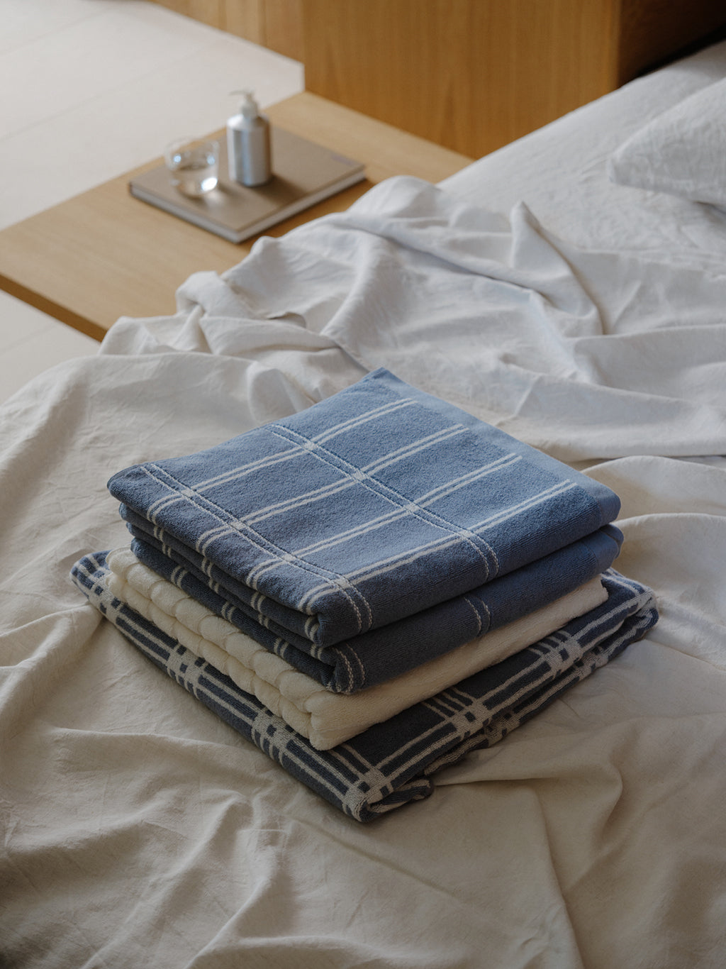 Modern Tartan Collection Celeste & Chalk, BAINA