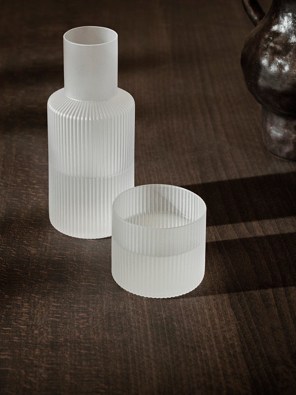 Ripple Carafe Set Frosted, Ferm Living