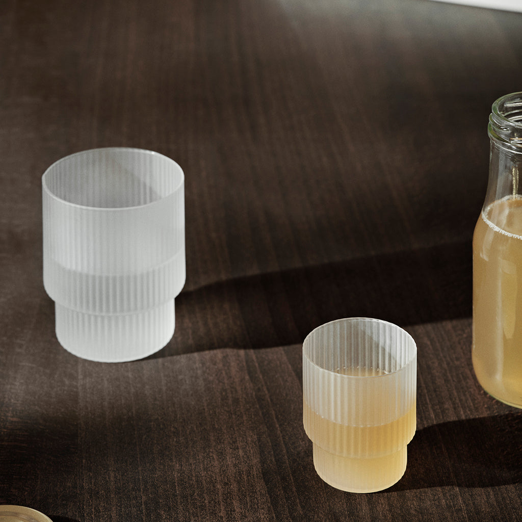 Ripple Glasses Small Frosted, Ferm Living