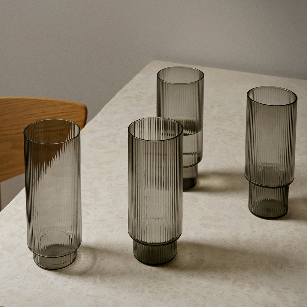 Ripple Long Drink Glasses, Ferm Living
