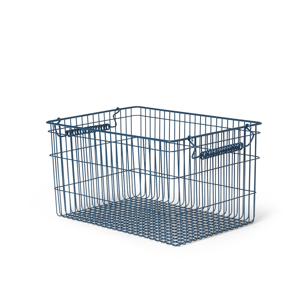 Cala Stackable Baskets Dark Blue, Ferm Living